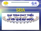 SBA Quá trình phát triển và kết quả đạt được