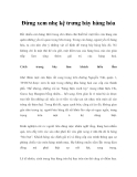 Đừng xem nhẹ kệ trưng bày hàng hóa