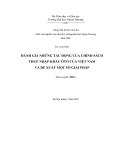 ĐỀ TÀI:ĐÁNH GIÁ NHỮNG TÁC ĐỘNG CỦA CHÍNH SÁCH THUẾ NHẬP KHẨU ÔTÔ CỦA VIỆT NAM VÀ ĐỀ XUẤT MỘT SỐ GIẢI PHÁP 