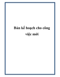 Bản kế hoạch cho công việc mới