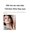 Mắt tím cho ánh nhìn Valentine thêm lãng mạn