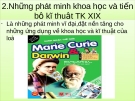 Những phát minh khoa học và tiến bộ kĩ thuật thế kỷ  XIX