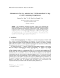 Báo cáo " Anharmonic effective potential and XAFS cumulants for hcp crystals containing dopant atom "