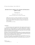 Báo cáo "Quantum kinetic equation in the quantum hadrondynamics (QHD-I) model "