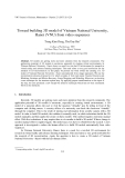 Báo cáo "  Toward building 3D model of Vietnam National University, Hanoi (VNU) from video sequences "