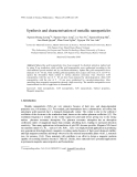 Báo cáo " Synthesis and characterisation of metallic nanoparticles "