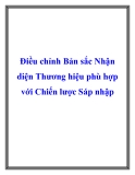 Điều chỉnh Bản sắc Nhận diện Thương hiệu phù hợp với Chiến lược Sáp nhập