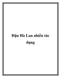 Đậu Hà Lan nhiều tác dụng