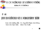 ĐỀ TÀI:  MẠNG THÔNG TIN DI ĐỘNG THẾ HỆ 3 WQUY HOẠCH CDMA CHO THÀNH PHỐ THÁI BÌNH