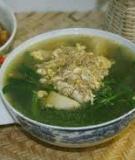 Canh cua rau muống