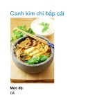 Canh kim chi bắp cải