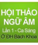 Các hiện tượng biến đổi ngữ âm