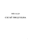 TIỂU LUẬN:  CÁC KỸ THUẬT ELISA