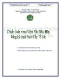 TIỂU LUẬN:Chuẩn đoán virus Viêm não  Nhật Bản bằng kỹ thuật nuôi cấy tế bào