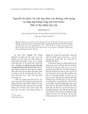 Báo cáo " Nguyễn Ái Quốc với việc lựa chọn con đường cách mạng và sáng lập Đảng Cộng sản Việt Nam Một số đặc điểm chủ yếu "