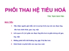 Phôi thai hệ tiêu hóa