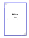 Đề tài:  Hệ thống quản trị nguồn lực doanh nghiệp