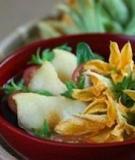 Canh bông bí cá lóc chiên