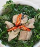 Canh cá ngải cứu