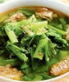 Canh cua đồng cải xanh