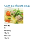 Canh bò nấu khế chua