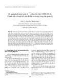 Báo cáo " 10 năm phát triển kinh tế - xã hội Hà Nội (2000-2010): Thành tựu và một số vấn đề đặt ra trong công tác quản lý "