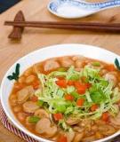 Canh xúc xích đậm đà