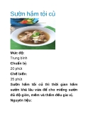 Sườn hầm tỏi củ