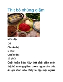 Thịt bò nhúng giấm