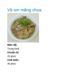 Vịt om măng chua