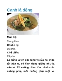 Canh lá đắng