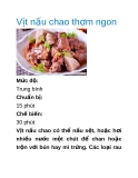 Vịt nấu chao thơm ngon