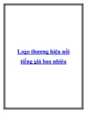 Logo thương hiệu nổi tiếng giá bao nhiêu