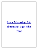 Brand Messaging: Câu chuyện Hạt Ngọc Mùa Vàng