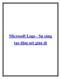 Microsoft Logo - Sự sáng tạo đậm nét giản dị