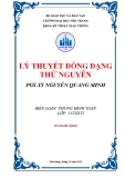 Tiểu luận: LÝ THUYẾT ĐỒNG DẠNG THỨ NGUYÊN