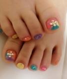 Nail màu sắc dành cho chân xinh