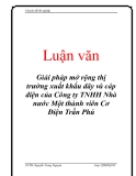  Luận văn: Giải pháp mở rộng thị trường xuất khẩu dây và cáp điện của Công ty TNHH Nhà nước Một thành viên Cơ Điện Trần Phú