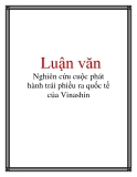 Luận văn: Nghiên cứu cuộc phát hành trái phiếu ra quốc tế của Vinashin