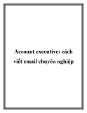 Account executive: cách viết email chuyên nghiệp