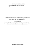 NGÔN NGỮ TIẾNG ANH CHUYÊN NGÀNH CÔNG NGHỆ HÓA HỌC, CÔNG NGHỆ THỰC PHẨM VÀ CÔNG NGHỆ SINH HỌC