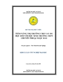 ĐỀ TÀI " TIỀM NĂNG THỊ TRƯỜNG CHO VAY DU HỌC ĐỐI VỚI HỌC SINH TRƯỜNG THPT CHUYÊN THOẠI NGỌC HẦU "