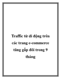 Traffic từ di động trên các trang e-commerce tăng gấp đôi trong 9 tháng