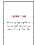 Luận văn: Kế toán tập hợp cổ phần và tính giá thành sản phẩm tại công ty Vận tải Thuỷ Bắc