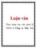 Luận văn: Thực trạng của việc quản lý TSCĐ ở Công ty Mây Tre