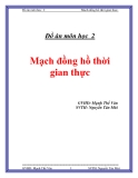 Đồ án về: Mạch đồng hồ thời gian thực