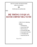 TIỂU LUẬN:HỆ THỐNG CƠ QUAN HÀNH CHÍNH NHÀ NƯỚC