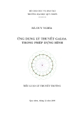 Tiểu luận:Ứng dụng lý thuyết galois trong phép dựng hình