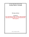  Tiểu luận:  Xử lý tình huống sử dụng văn bằng, chứng chỉ không hợp pháp tại trường mầm non xã Q, huyện Bắc Hà, Tỉnh Lạng Sơn