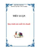 TIỂU LUẬN:  Quy trình sản xuất trà chanh